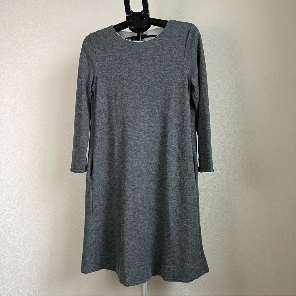 Cos Gray Shift Long Sleeve Soft Basic Minimalist … - image 1